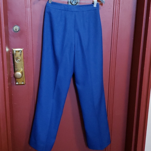 EVAN -PICONE BLUE 2-PC LINED PANTS SUIT SIZE 4 - Picture 14 of 16
